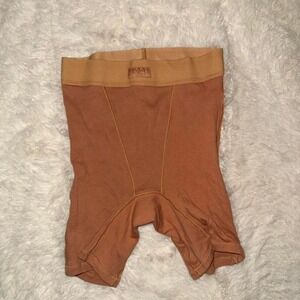 NWOT Skims Boxer Shorts Size XXS Orange Exclusive Color‎